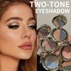Двухцветные тени для век с шиммером и дымчато-коричневые/сине-черные, многоцветная палетка теней для век - формула для влажного/сухого нанесения, стойкие водостойкие и потостойкие тени для век