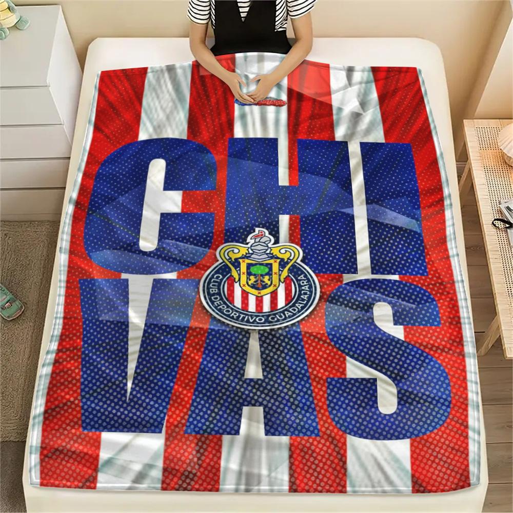 1Pc Chivas Fondo De Pantalla Print Flannel Blanket High Quality Warm Comfortable Cover for All Seasons Perfect for Gifts Home Decor