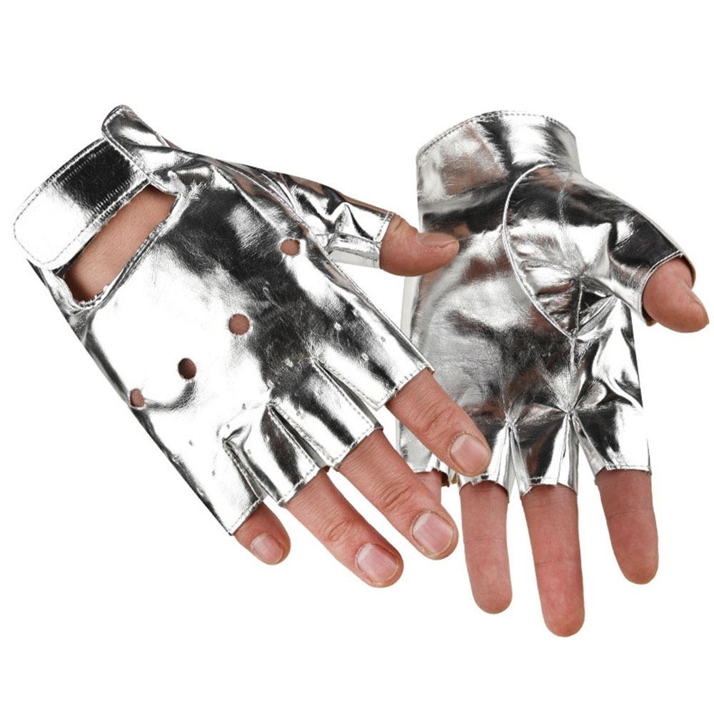 2 шт. мужские унисекс перчатки с половиной пальцев из искусственной кожи рабочие перчатки без пальцев варежки для вождения