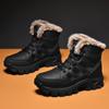 Men's Winter Boots  Warm Waterproof Non-Slip Plush Sneakers Shoes Male Winter Tenis Boots Comfortable Slip-On Plush Lined