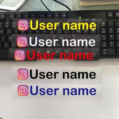 Персонализированный пользовательский текст для имени пользователя Instagram Водонепроницаемые наклейки для автомобилей и мотоциклов