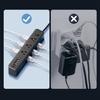 Slim Power Strips With 9Outlets 3 USB 2 USB C Port Surge Protectors Flat Plugs For Home Office Travel Charging Needs