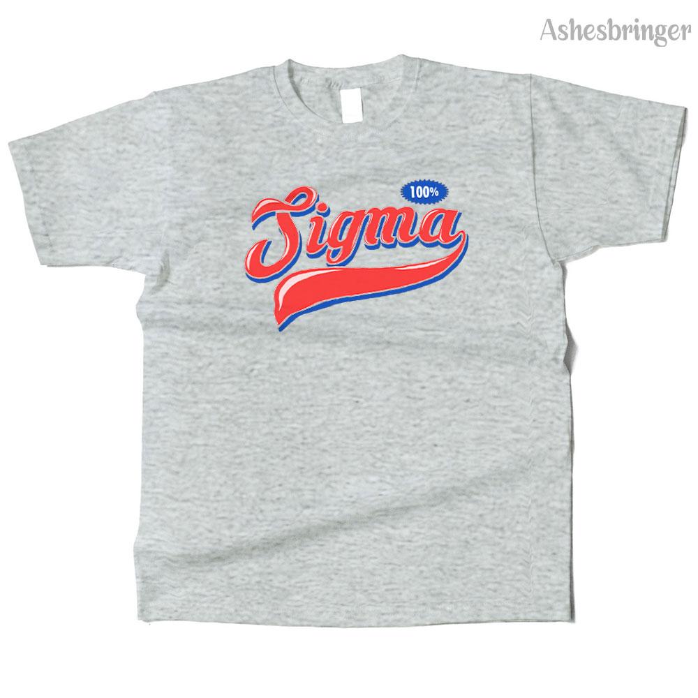 Unisexs Cotton 100 Sigma Graphic Funny T Shirt Street Casual Style Tee for Unisex and Women