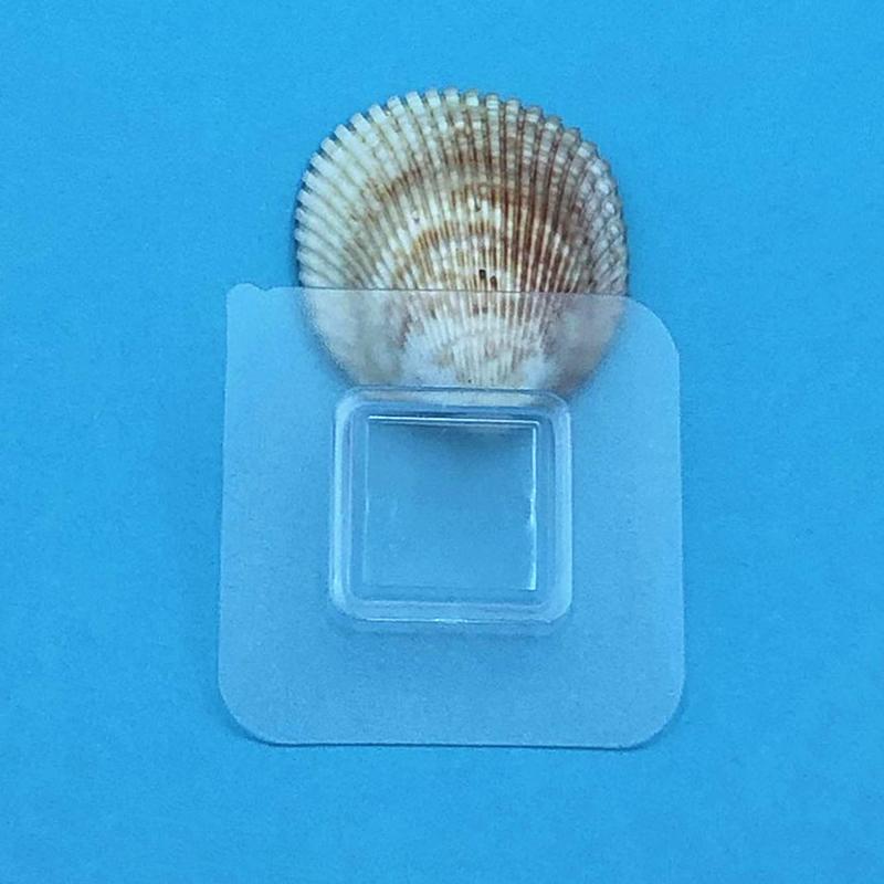 1 шт. Настенный самоклеящийся крючок Прозрачная проволочная полка Настенное крепление Наклейка Двусторонний фиксирующий патч для кухни, ванной комнаты, гаджет