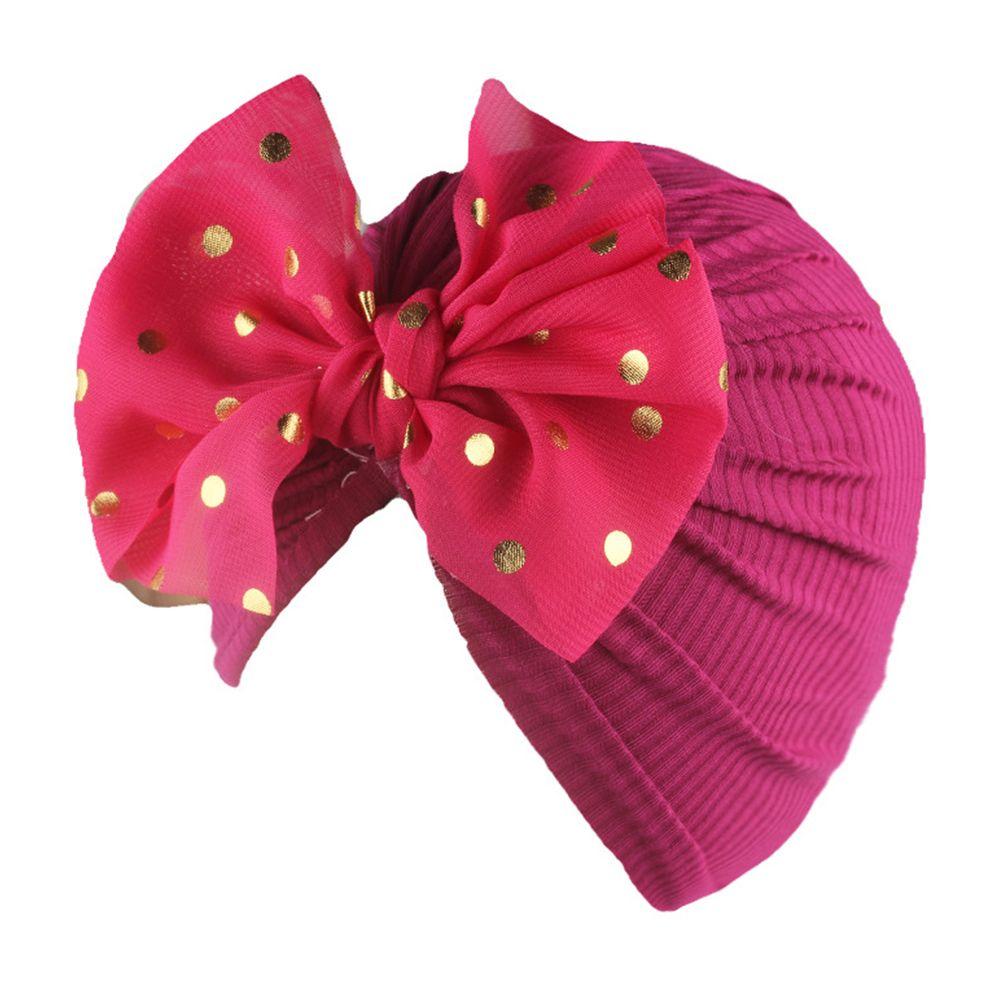 Cute Cotton Headwear Infant Hospital Hat Baby Turban Hat Head Wrap Bowknot Beanies