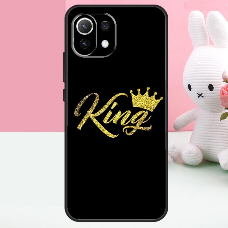Милый Чехол-Корона Короля и Королевы Для Xiaomi 15 Ultra 14 13 15T 13T 14T Pro 17 Pro Max POCO F7 X7 Pro X5 X6 F5 F6 Funda