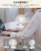 Rechargeable Fan with Automatic 10000mAh Remote USB Mini 3 Speed Long Continuous White 360° Oscillation, Battery, Control, Clip-on Connector, Fan,
