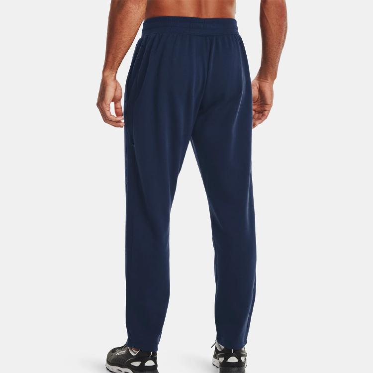 Under Armour Тренировочные свободные флисовые брюки с логотипом, мужские брюки синего цвета 1359030-408