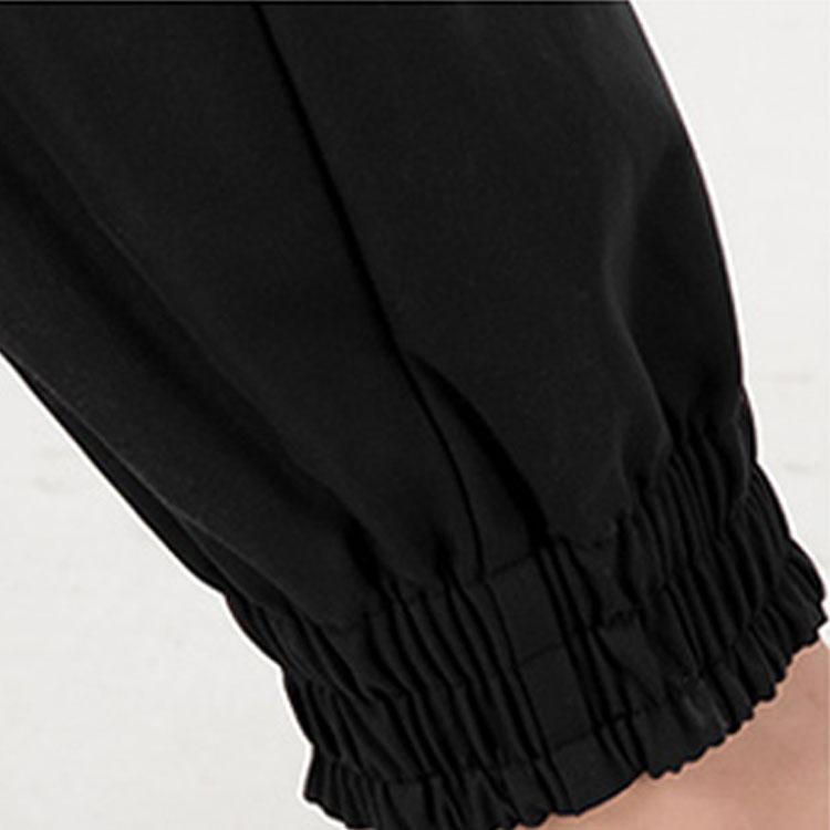 Nike Твердые свободные повседневные дышащие тренировочные брюки женские брюки черные DR7840-010