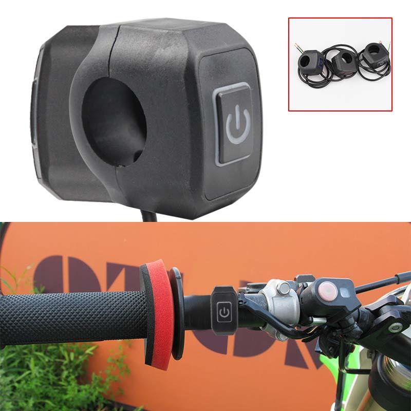 Motorcycle Electric Star Pressure Waterproof Control Switch Button With Led Light Motorcycle Handlebar Switch