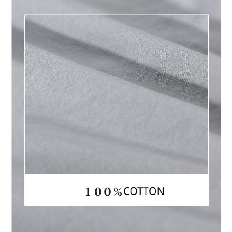 Летняя мужская повседневная рубашка из чистого хлопка с коротким рукавом, воротником-лацканами, однотонная рубашка с двойными карманами, молодежная простая мужская одежда