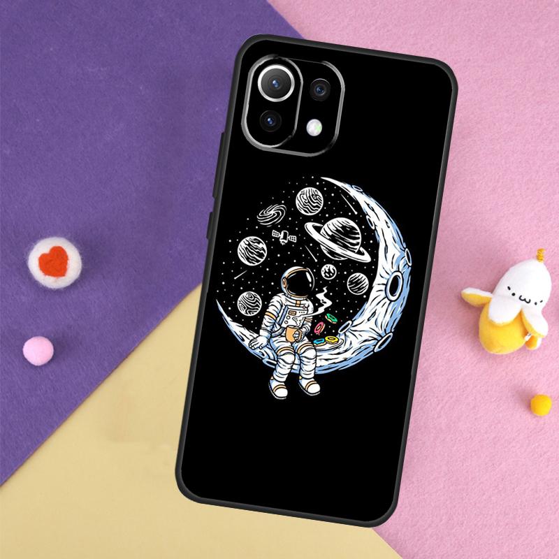 Эстетичный Космический Лунный Астронавт Чехол Для Xiaomi 15 13 14 Ultra 14T 11T 12T 13T Pro POCO X7 Pro X3 X5 X6 F5 F6 M6 Pro Обложка