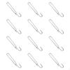 12 Pack Hanging Hooks for Clothes Hangers Metal Design Paper Storage