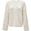 ONLY Women's Loose Fit Round Neck Knit Sweater