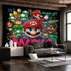 Super Mario Wall Tapestry Aesthetic Wall Hanging Printed Fabric Blanket Decorative Tapestries For Bedroom Living Room Home Decor