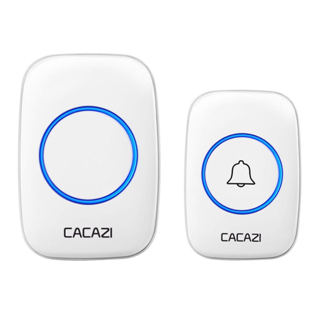 Беспроводной приемник дверного звонка, передатчик с батарейным питанием, простой внешний водонепроницаемый интеллектуальный пульт дистанционного управления