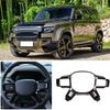 METYOUCAR Steering Wheel Steering Wheel Steering Wheel Decorative Steering Wheel Button Trim Decorative Frame for Land Rover Defender ABS Easy