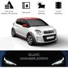 2 PCS Eyelash Decal for Car Headlight, Waterproof Auto Funny Fake Eyelash Sticker for Decoration, Self-Adhesive Sticker for Vehicle Headlamp,