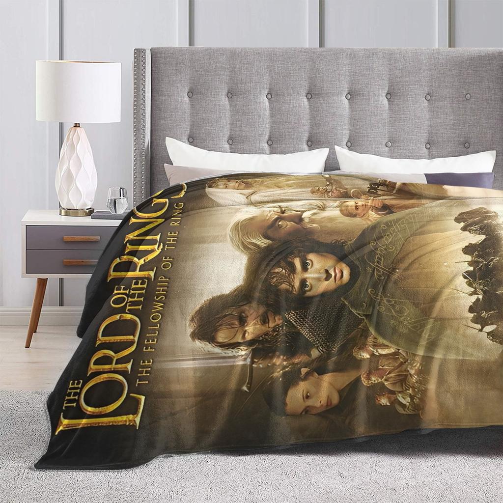 L-Lords Of The R-Rings Blanket Picnic Flannel Throw Blanket For Outdoor Super Warm Quality Bedspread Gift