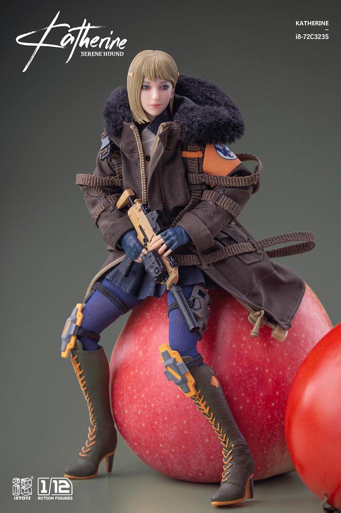 SERENE HOUND Серия i8 72C323S Кэтрин Делюкс Версия Масштаб и АБС Окрашенная Подвижная Фигурка 1/12 Ткань, ПВХ,