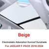 Автомобильный солнцезащитный козырек на крышу для JAGUAR F-PACE 2016-2024 Электростатическая адсорбция Солнцезащитный козырек на люк Шторка для люка Наклейка Аксессуар