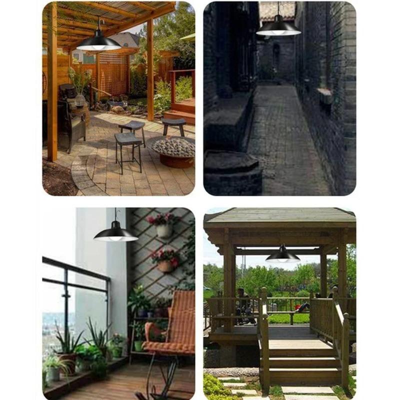 Подвесной светильник на солнечной батарее с одной головкой, светодиодный светильник в стиле ретро, уличный светильник с одной или двумя головками и дистанционным управлением для внутреннего и наружного освещения, уличный светильник