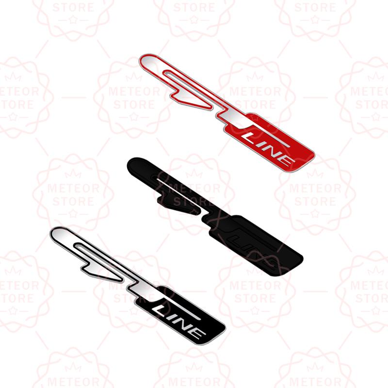 RAWN4 Car Nameplate GT Line Metal Badge Interior Steering Wheel Sticker Emblem For Kia Sorento Sportage Stinger Rio K5 K9 K7 K8 K3 K2