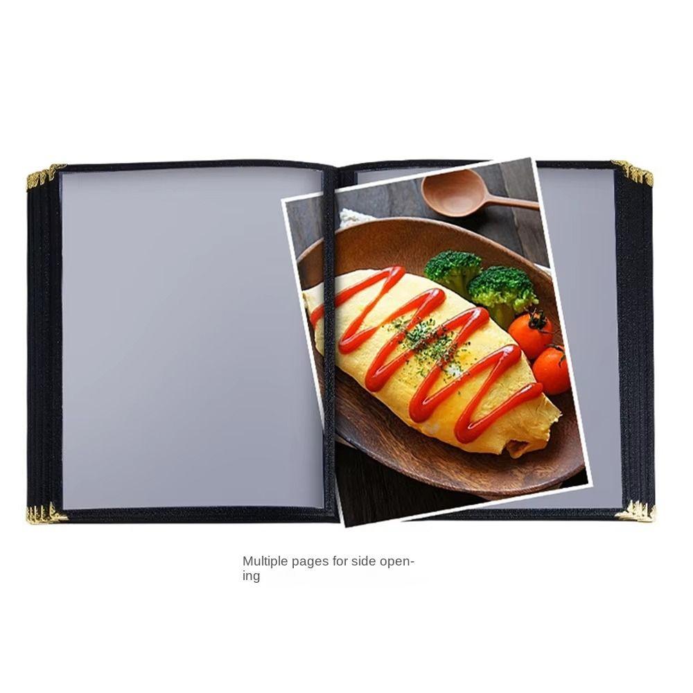 PVC Recipe Book Cover Transparent Menu Paper Holder Waterproof a4 Document Holder DIY Menu Making