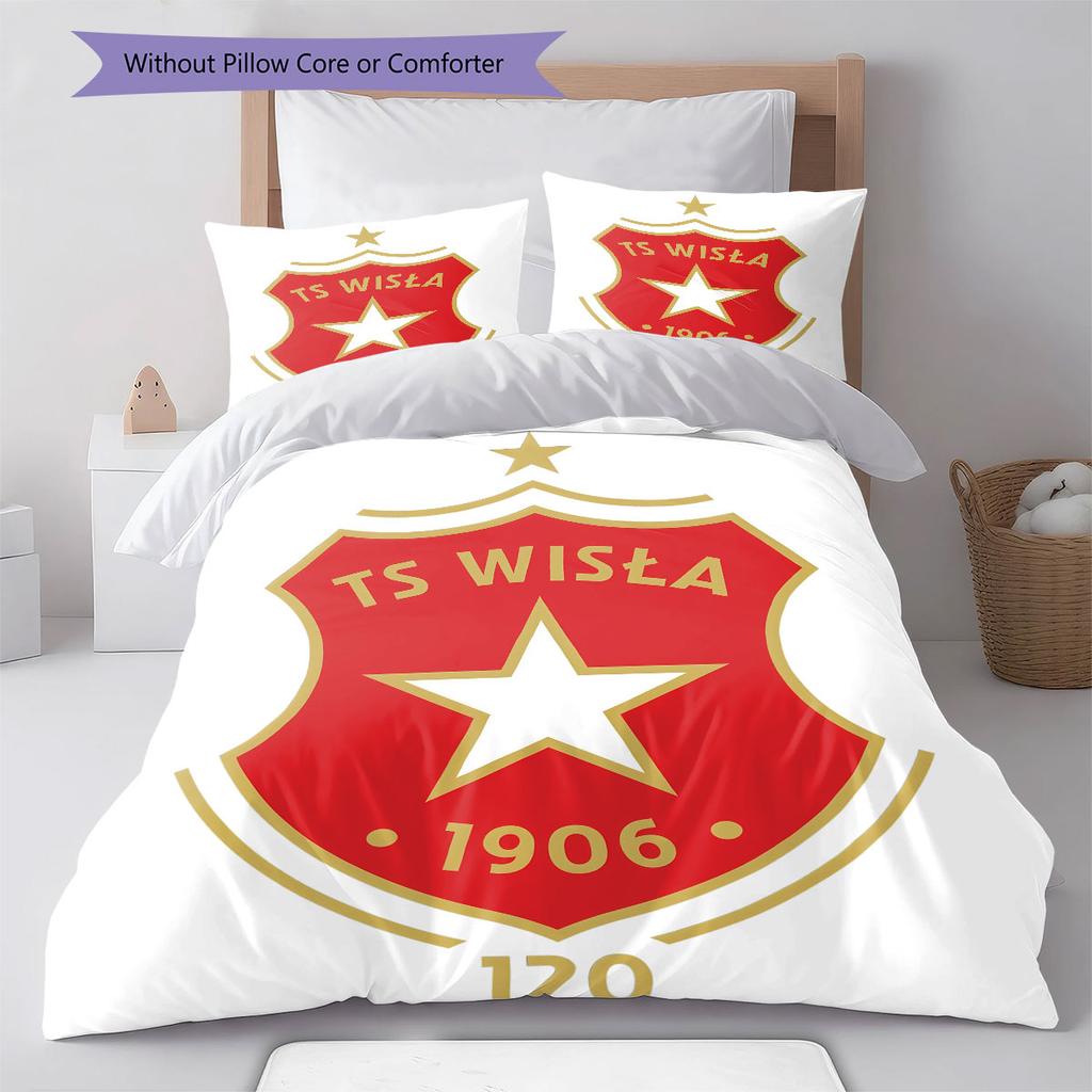 Wisla Krakow Pattern Bedding Home Decoration Birthday Gift ( 1 duvet cover + 2 pillowcase, without core),fan merchandise.