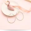 Large Earrings Round Ear Clip Titanium Steel Earrings Ear Ring Fashion Earrings Exaggerated Big