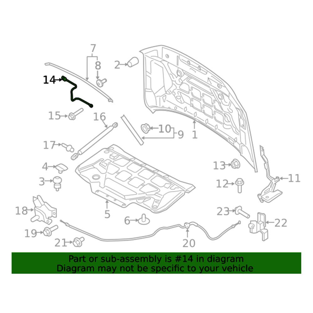 Hood Latch Striker Plate for Ford FL3Z16K689A