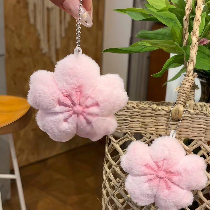 1-5pcs Plush Sakura Doll Keychain Bag Pendant Healing Series Cute Keychain Girlfriend Gift