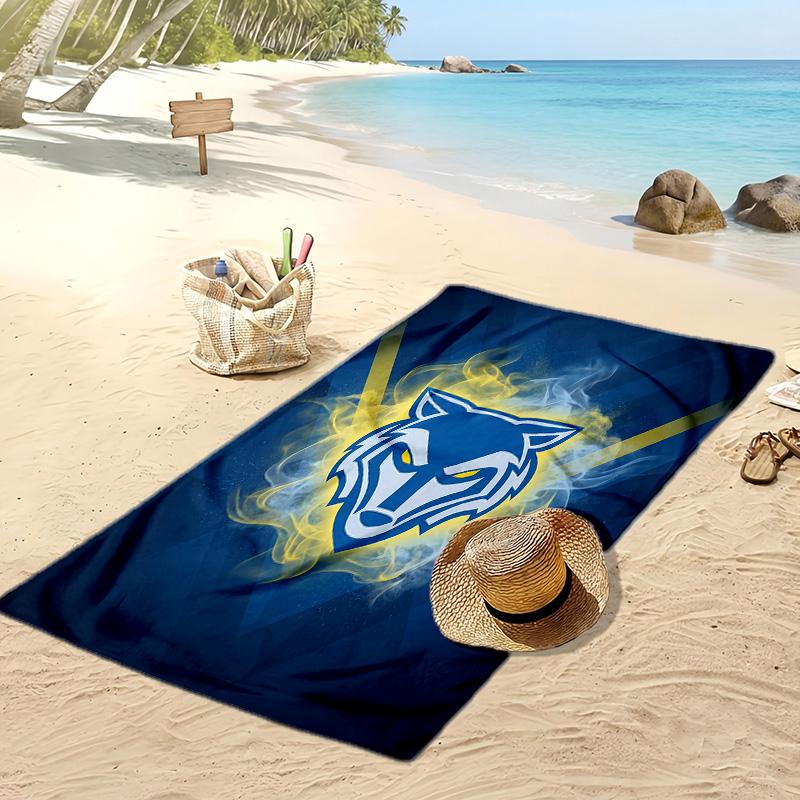 Warrington Wolves Print Beach Towel Soft Portable Quick?dry Towel For Pool Summer Vacation Outdoor Sport