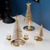 Metal Pine Tree Christmas Tree Fine Candlestick Xmas Party Decor Middle Eastern Arab Home Decoration Candlestick Ornaments Gifts