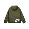 Nike Двусторонняя теплая спортивная куртка с капюшоном Мужская куртка Зеленая DH2784-326