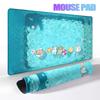 Kawaii Line Puppy Mouse Pads Aesthetics Laptop Decoration Protect Rubber Mats Cartoon Maltese Offices Anti-slip Keyboard Carpets