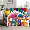 3D Мультяшное одеяло Pocoyo Elly Pato, Мягкое плед-покрывало для дома, спальни, кровати, дивана, пикника, путешествий, офиса, Подарок для детей