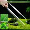 48cm Stainless Steel Aquarium Tweezers Pliers Fish Tank Plant Aquascape Tools Straight Curved Forceps Clip Aquatic Feeding Tongs