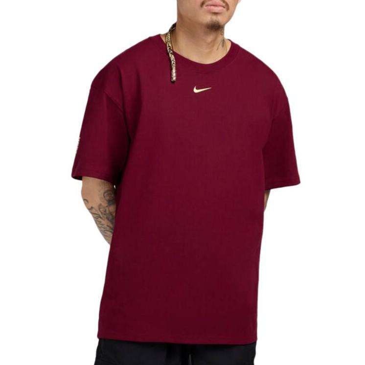 Nike X Nocta Коллаборация SS25 Удобная Футболка Свободного Кроя с Круглым Вырезом и Коротким Рукавом Унисекс Топы HM5774-638