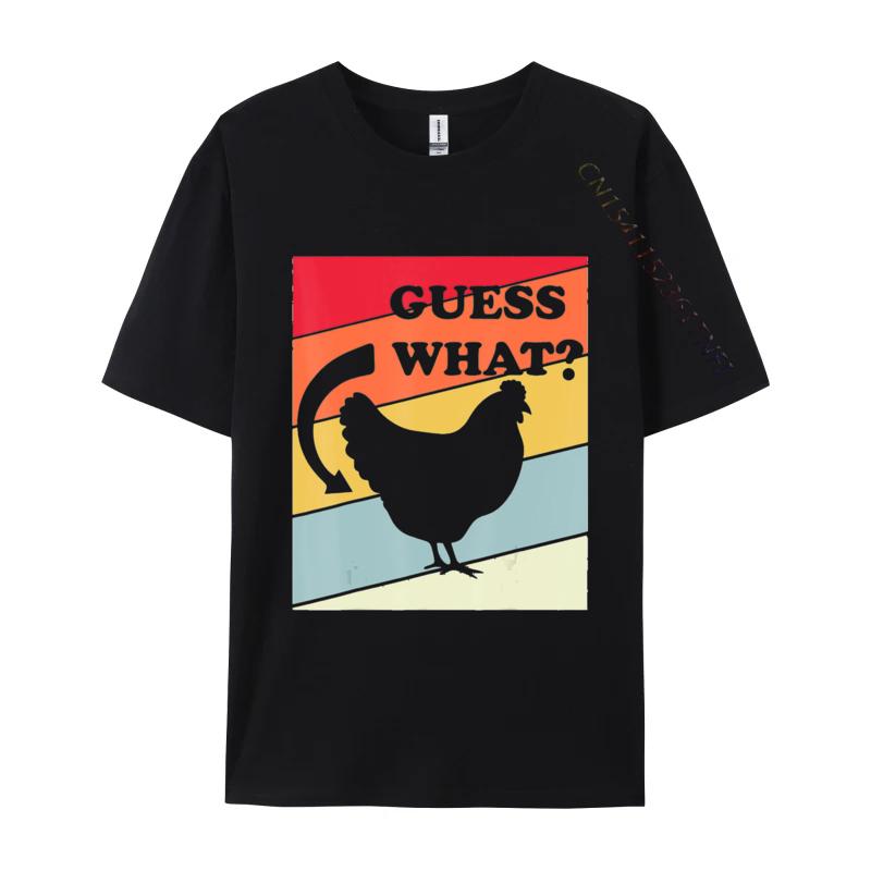 Guess What Chicken Butt TShirt Humor Hilarious Rooster Youth Tops T Shirt Printed T Shirts Cotton Hip Hop