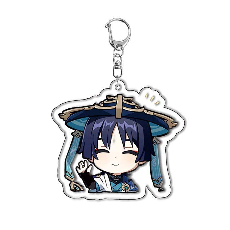 Оригинальный акриловый брелок God Traveler Wanderer Klee Skirmisher Bag Подвеска Двусторонняя прослойка