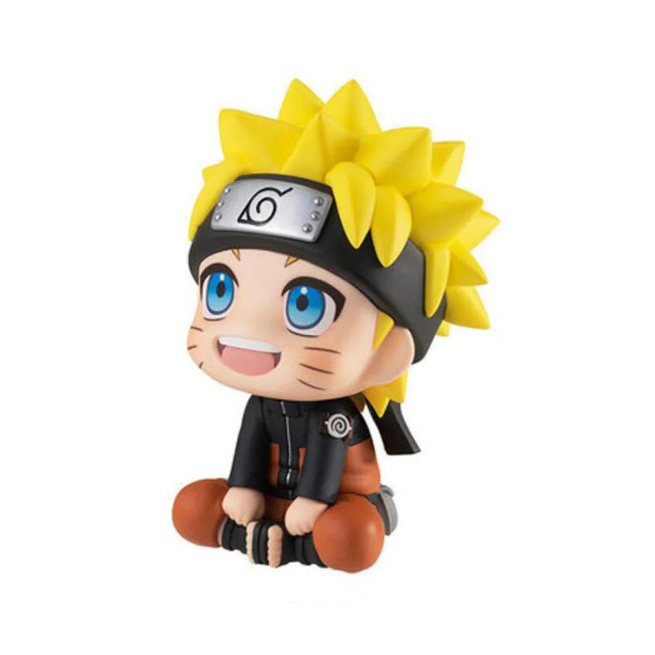 The 9.5cm Figure Uzumaki Naruto Kakashi Uchiha Sasuke Itachi Kawaii Toy Q Figural Car Decoration PVC Model Gift
