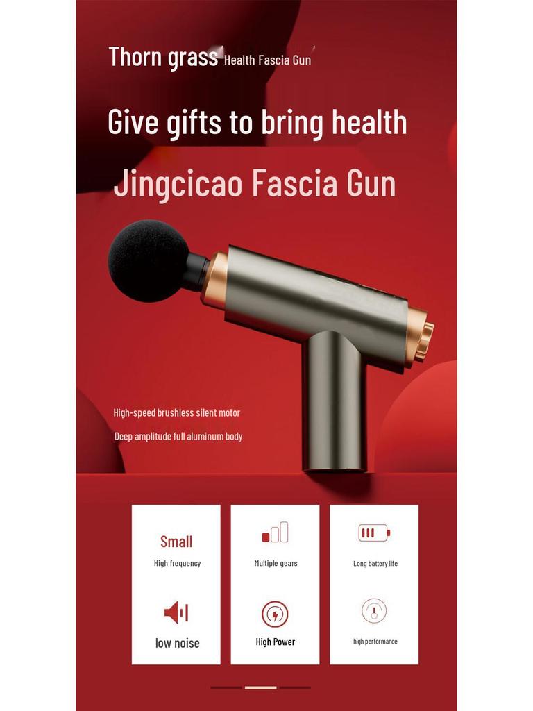 Pro Brushless Motor Massage Gun: Deep Muscle Relaxation, Electric Neck Therapy, Aviation Aluminum Shell