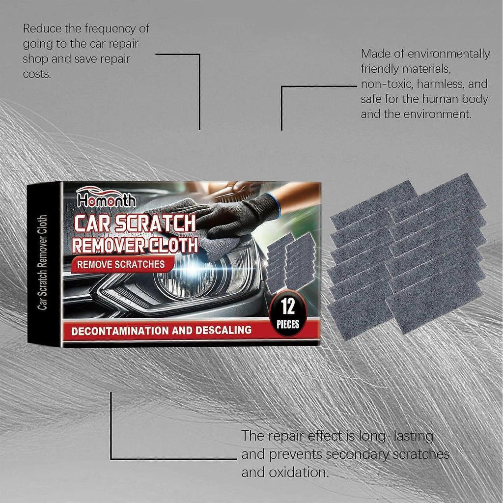 Homonth Car Scratch Repair Cloth, Car Scratch Repair, Car Paint Polishing, Scratch Convenient, Water Stain Cleaning Cloth