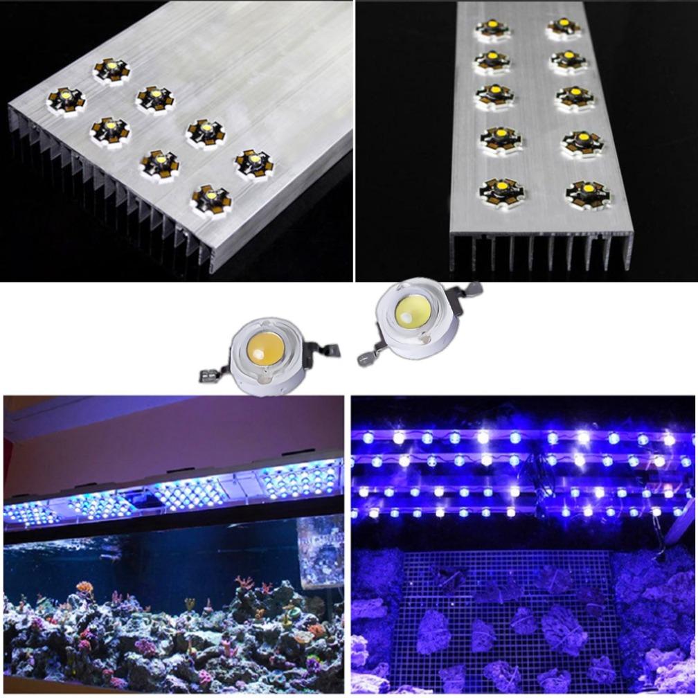 10 шт., светодиодные лампы с чипом, SMD COB, диоды, теплый, холодный, белый, красный, зеленый, синий, высокая мощность, 1 Вт, светодиодная лампа, бусины для выращивания света, бусины