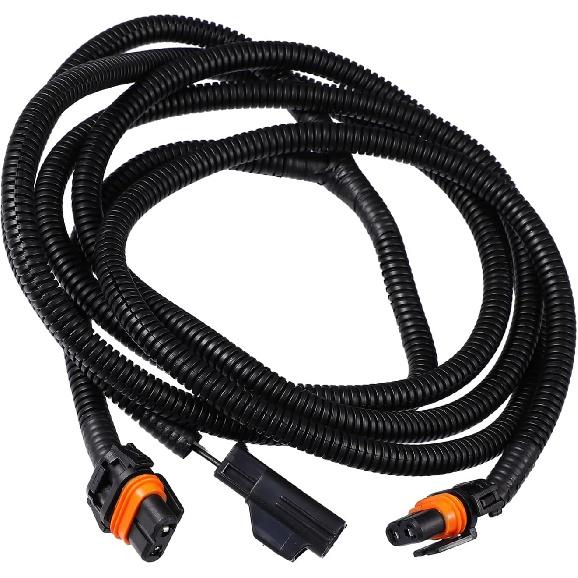 Fog Light Wiring Harness Kit 56045501AC for Dodge Ram 1500 2500 3500 4500 5500 Truck 2002-2010 Left Right Side Black ABS Stylish Design