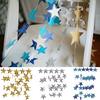 4M Bright Gold Silver Paper Garland Star String Banners Wedding Banner For Party Home Wall Hanging Decoration Baby Shower Favors