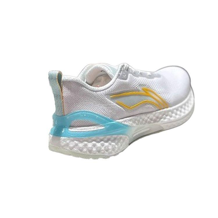 Li Ning Yue Ying Element Cushioning Wear Resistant Rebound Low Top Running Shoes Men Sneakers White Blue Yellow ARHT007-5