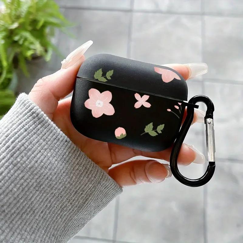 Full screen pink flower suitable for AirPods1/1st generation protective case Apple pro/1 wireless bluetooth headset case