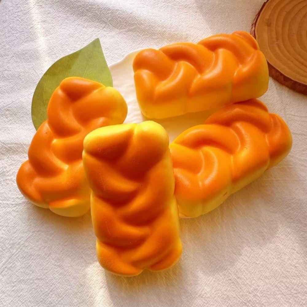 Slow Rebound Simulation Bread Squeeze Toy Decompression Pinch Toy for Kids Adults Gift